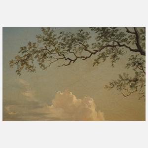 Romantische Landschaft mit Hirtenszene