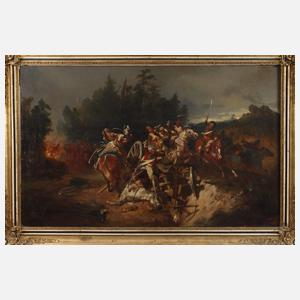 Imposante Schlachtenszene der Befreiungskriege