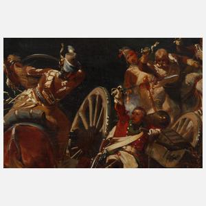 Imposante Schlachtenszene der Befreiungskriege