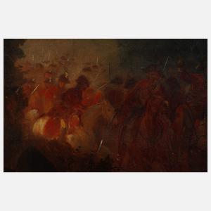 Imposante Schlachtenszene der Befreiungskriege