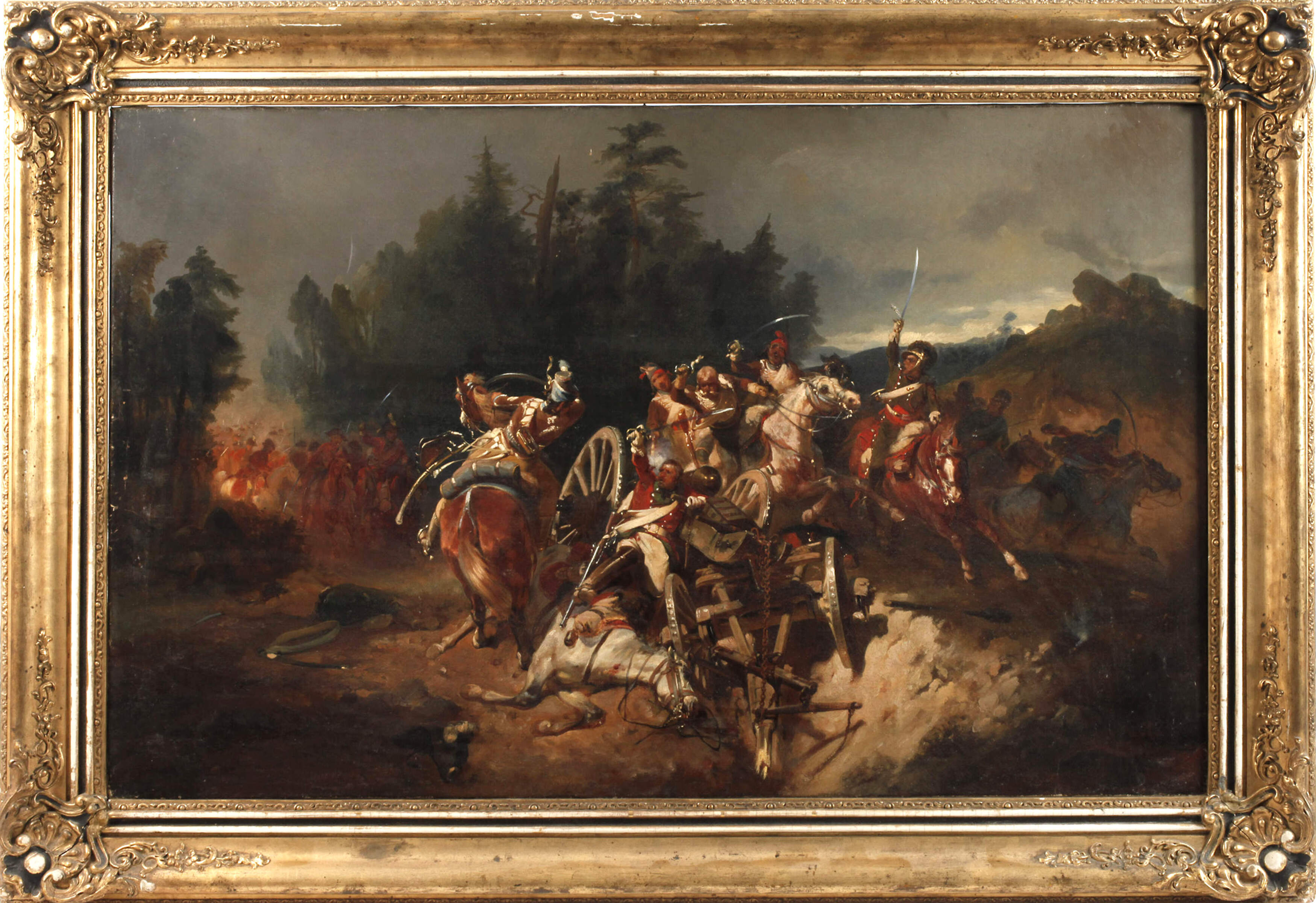 Imposante Schlachtenszene der Befreiungskriege