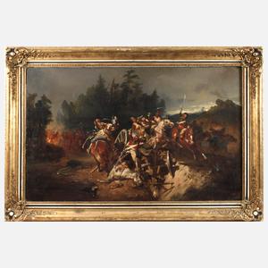 Imposante Schlachtenszene der Befreiungskriege