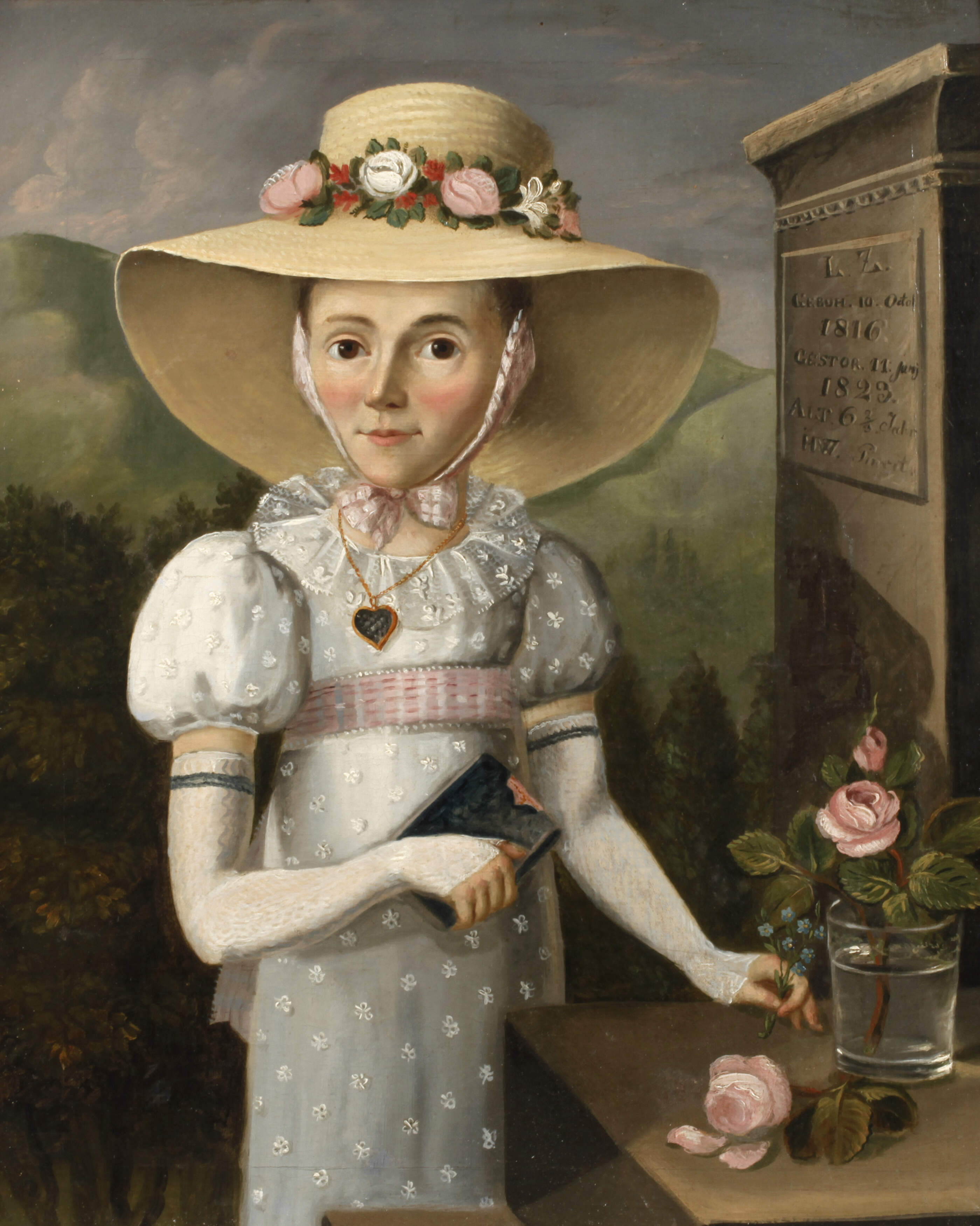 Kinder-Biedermeierbildnis