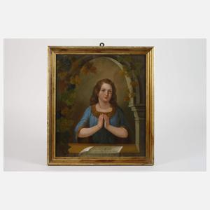 Mädchen unter Weinranken