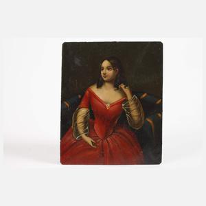 Biedermeier-Miniatur-Damenportrait