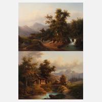 Paar Gegenstücke Wanderer im Gebirge111