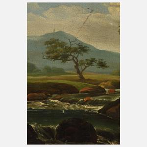 Landschaft bei aufziehendem Gewitter