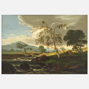 Landschaft bei aufziehendem Gewitter