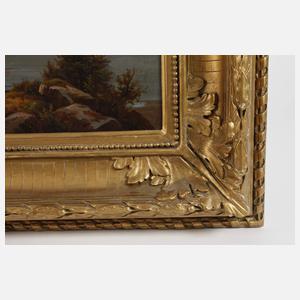 Spätromantiker, Frau am abendlichen Alpensee