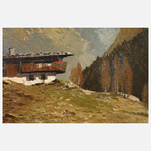 Georg Arnold-Graboné, "Rosengarten nach dem Regen"