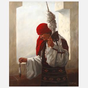 Friedrich Heinrich Brühne, Spinnender Mann