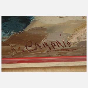 A. Camprio, attr., Yachten an der Küste