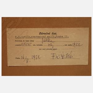 Frantisek Xaver Diblík, Stillleben mit Äpfeln