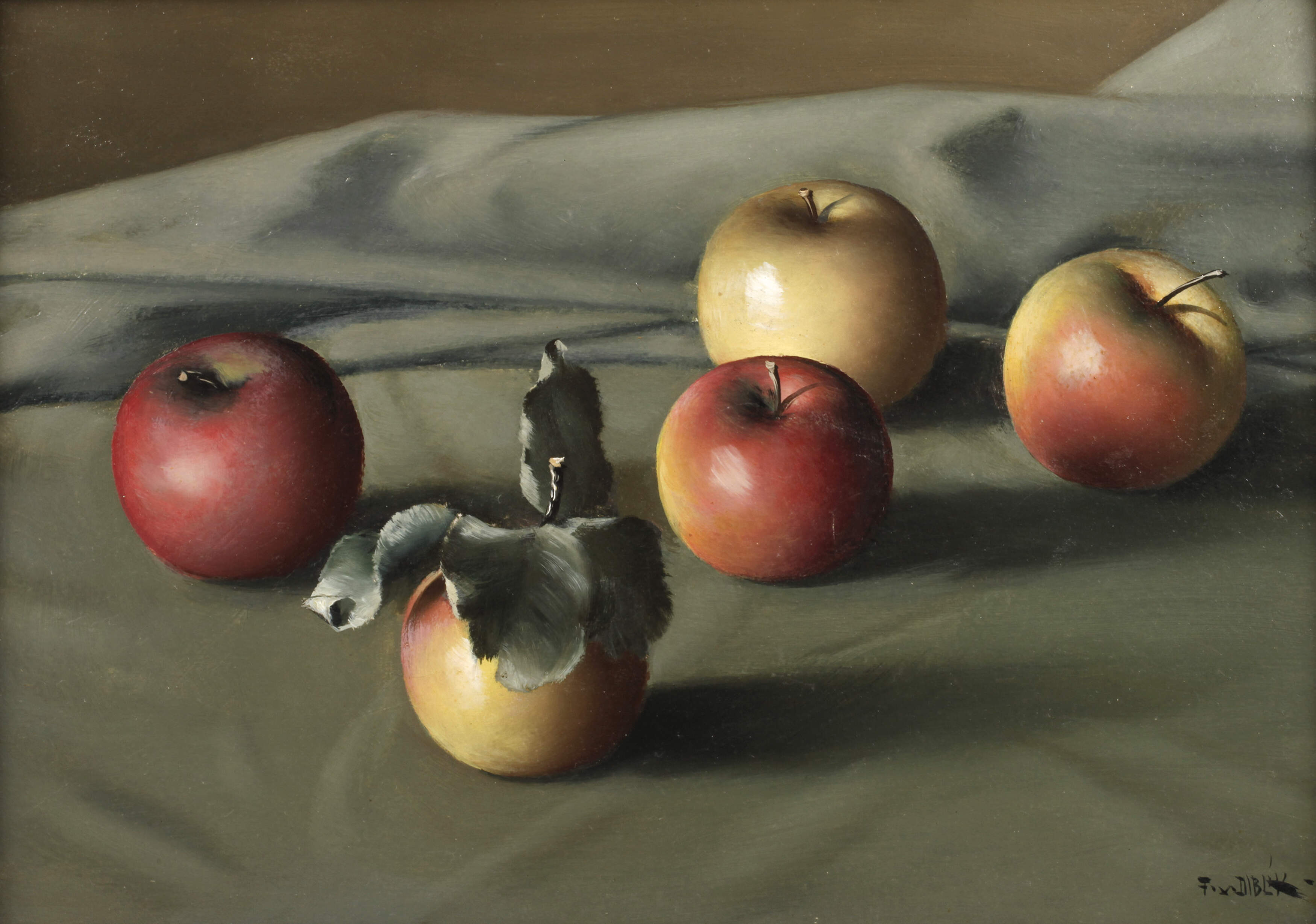 Frantisek Xaver Diblík, Stillleben mit Äpfeln