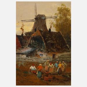 Georg Fischhof, attr., Holländische Landschaft