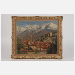 G. Gause, Blick auf Meran in Tirol