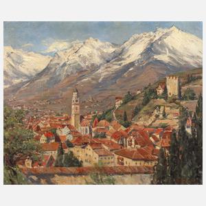 G. Gause, Blick auf Meran in Tirol