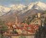 G. Gause, Blick auf Meran in Tirol