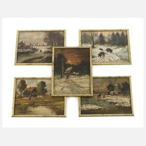 Heinrichs, Kleine Sammlung Gemälde