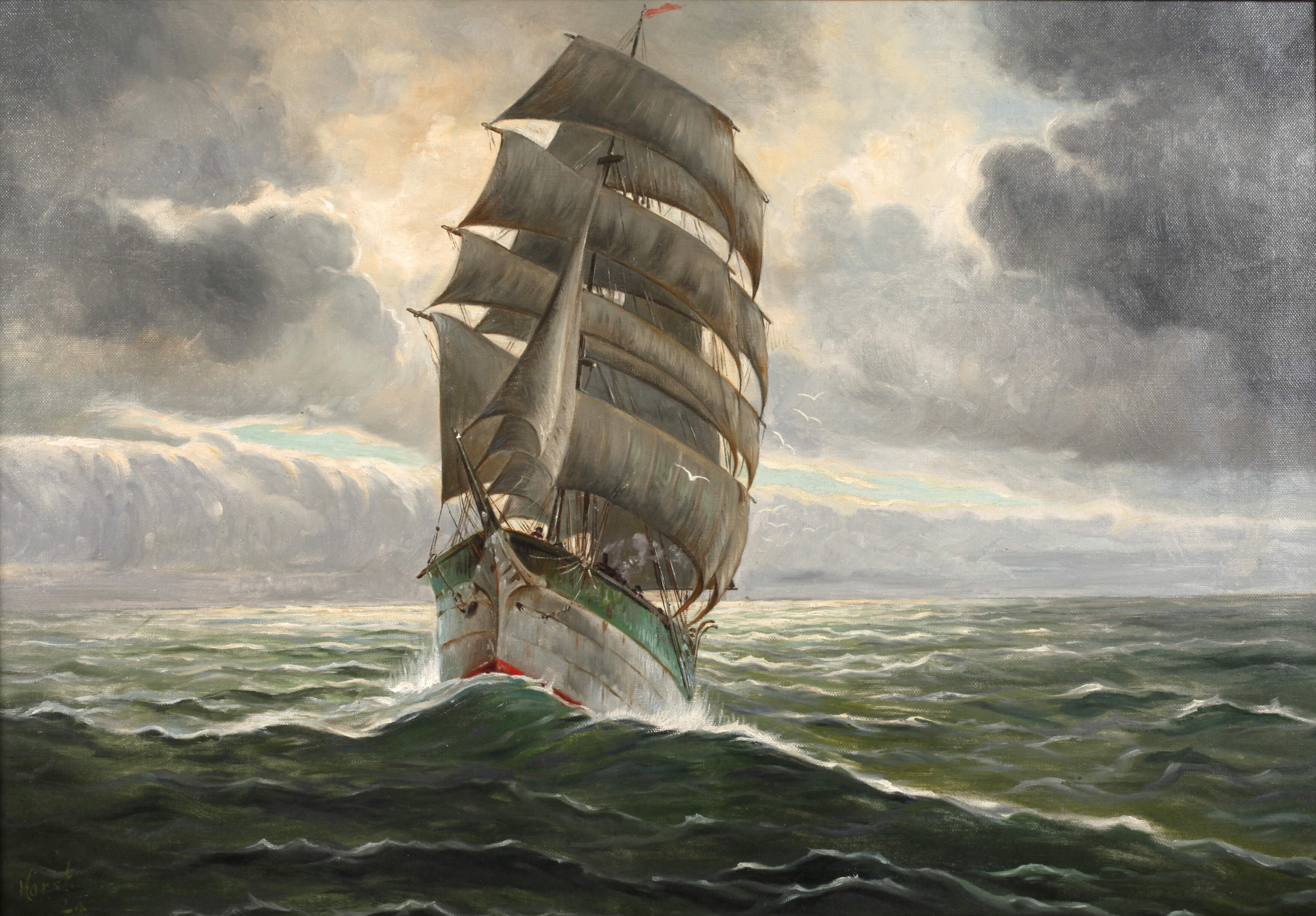 Horst, Fregatte im Wind