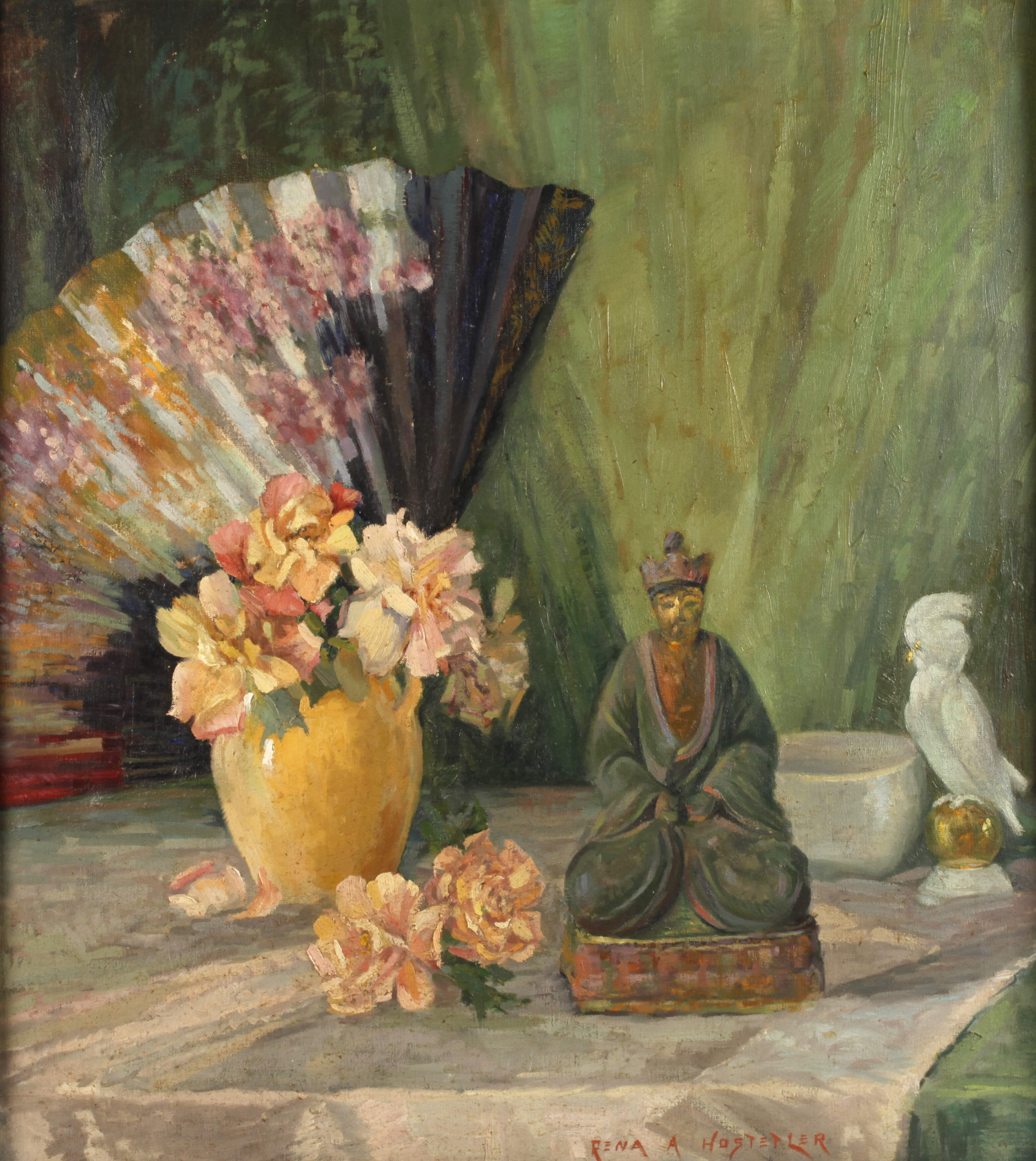 Rena Hostetler, Stillleben mit Fächer