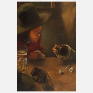 M. Kundzerra, "Die Würfelspieler" nach Claus Meyer