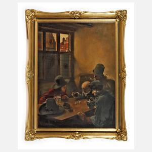 M. Kundzerra, "Die Würfelspieler" nach Claus Meyer