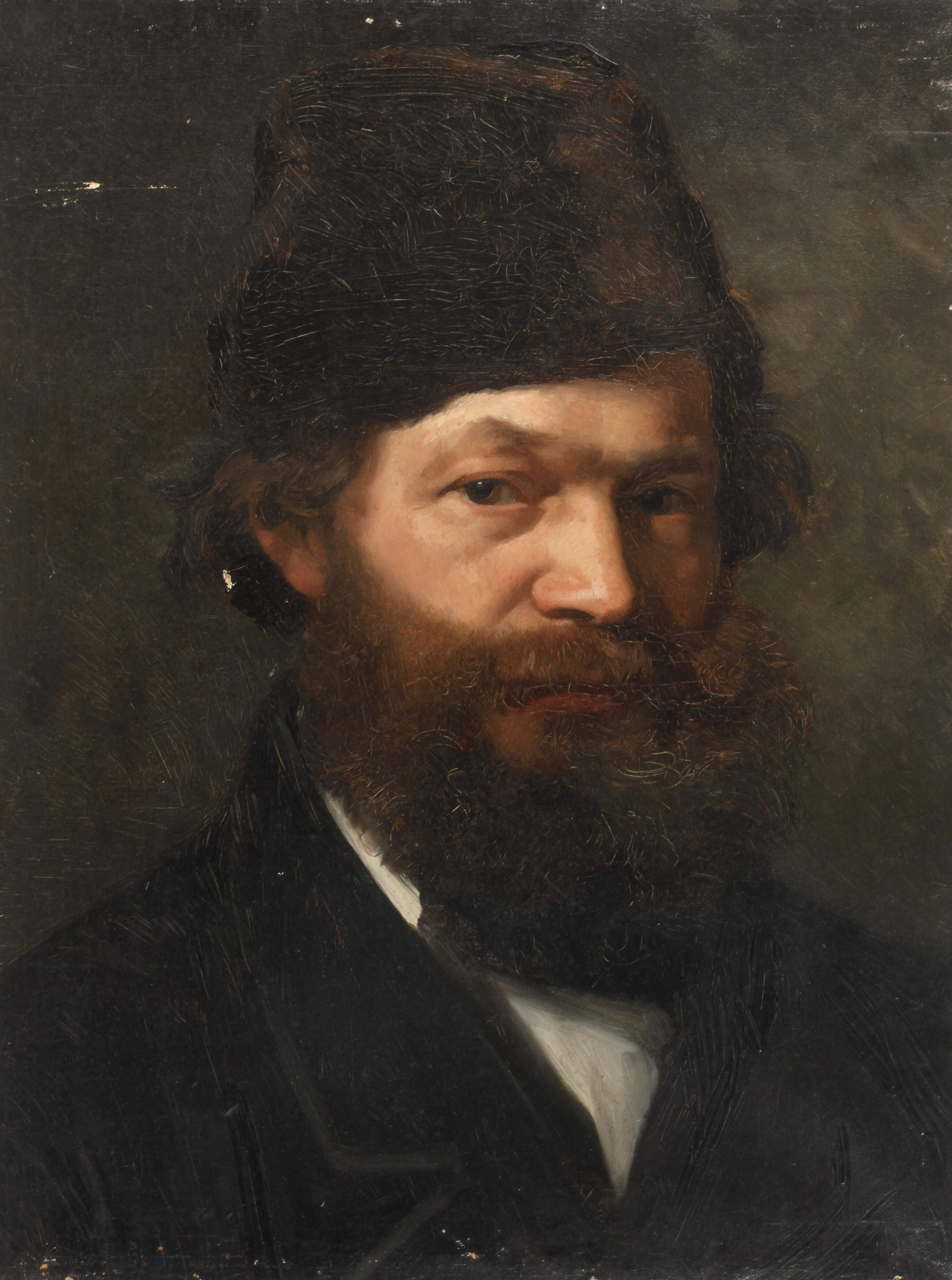 Hedwig von Lepel-Gnitz, attr., Herr mit Mütze