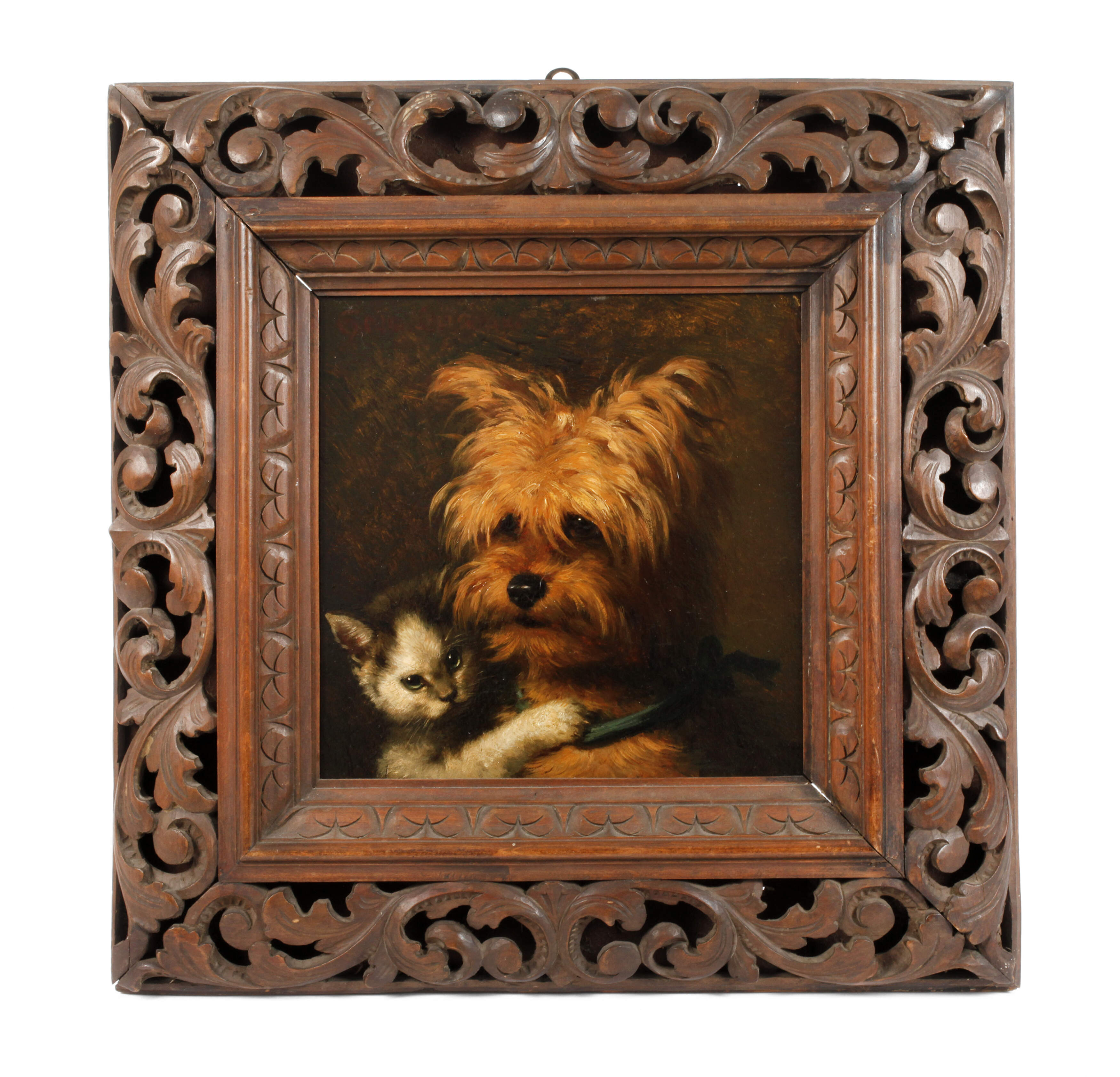 Hedwig von Lepel-Gnitz, attr., Hund und Katz