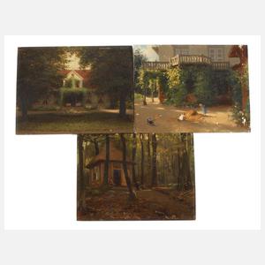 Hedwig von Lepel-Gnitz, attr., Drei Gemälde