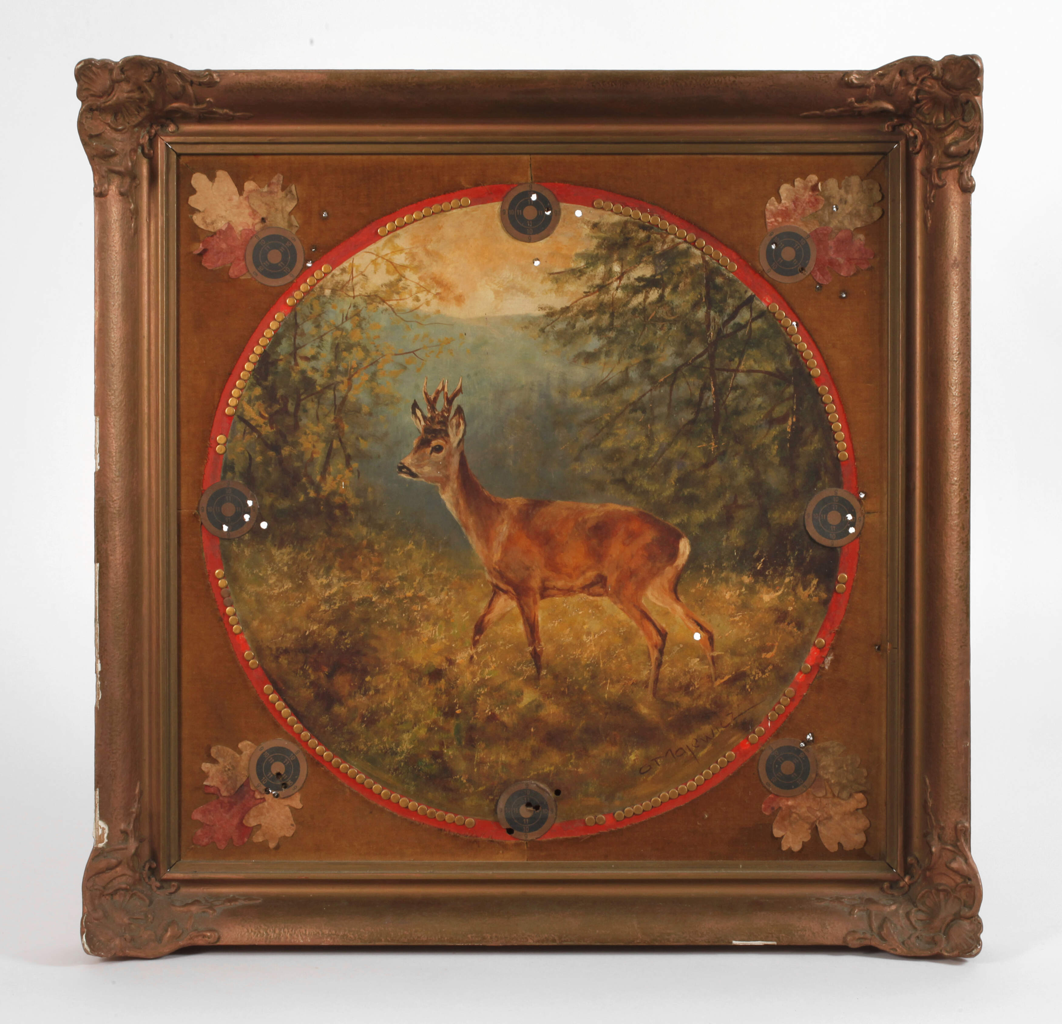 George Majewicz, Schießscheibe mit Rehbock