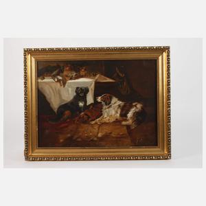 Ricardo Marín y Llovet, attr., Hunde an der Tafel