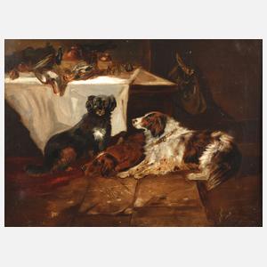 Ricardo Marín y Llovet, attr., Hunde an der Tafel