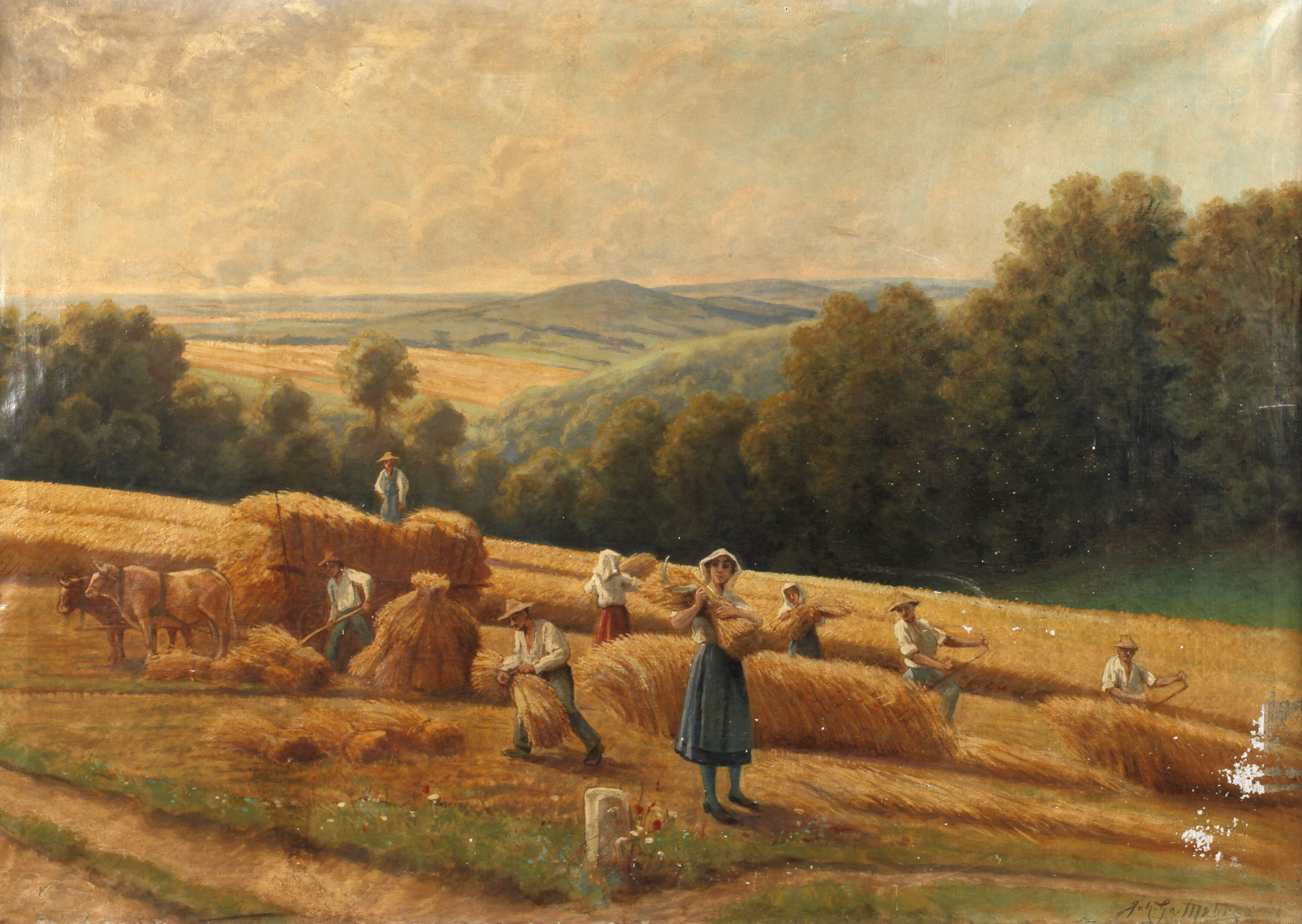 Georg Mohr, Getreideernte