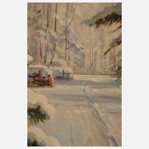 Bruno Moras, Sonniger Winterwald