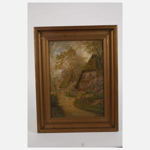 Marie Oesterley, Reetgedeckte Bauernhäuser