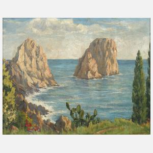 Rudolf Pfannenstil, "Faraglioni auf Capri"