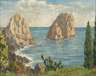 Rudolf Pfannenstil, "Faraglioni auf Capri"