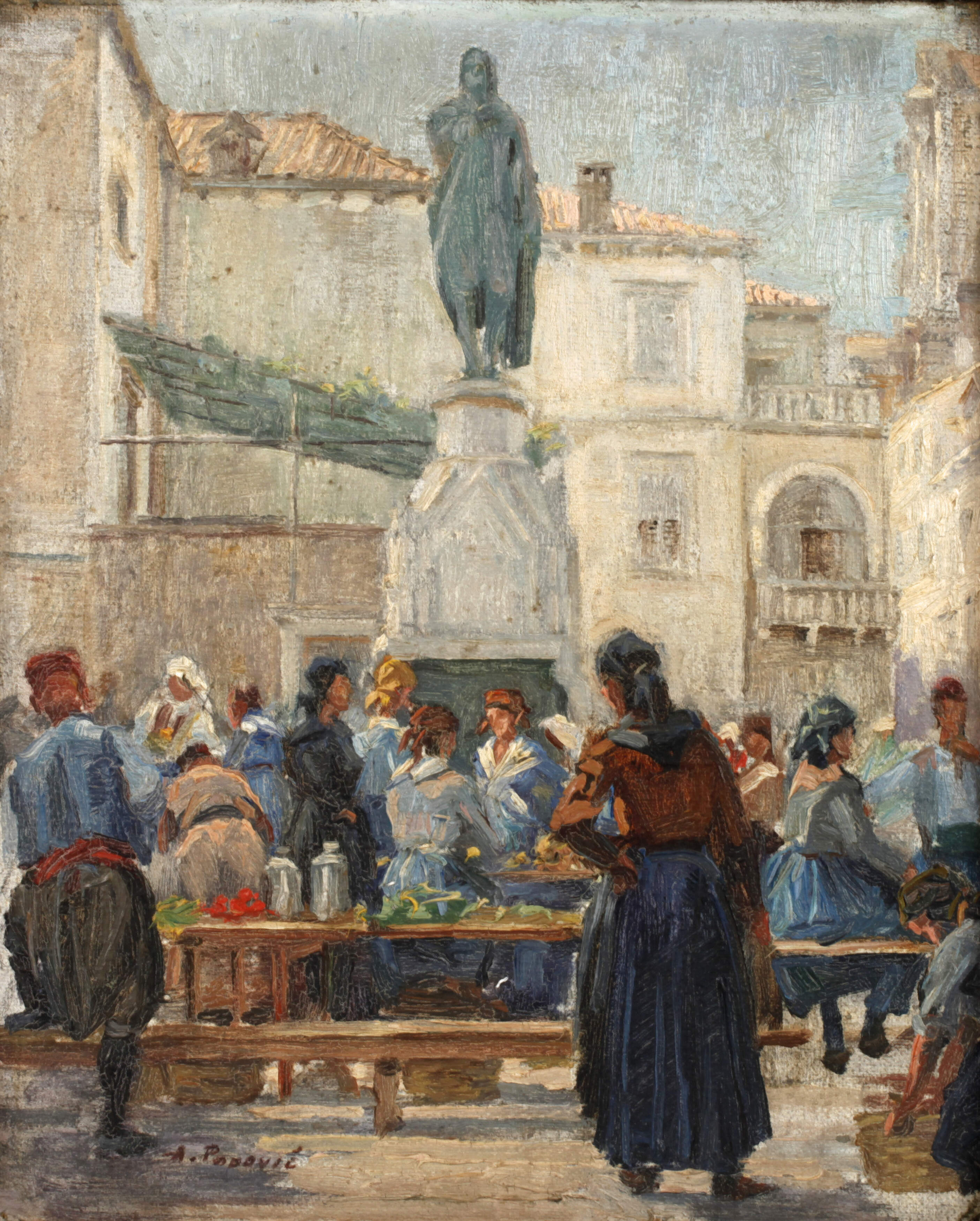 Atanasije Popovic, Markt in Dubrovnik