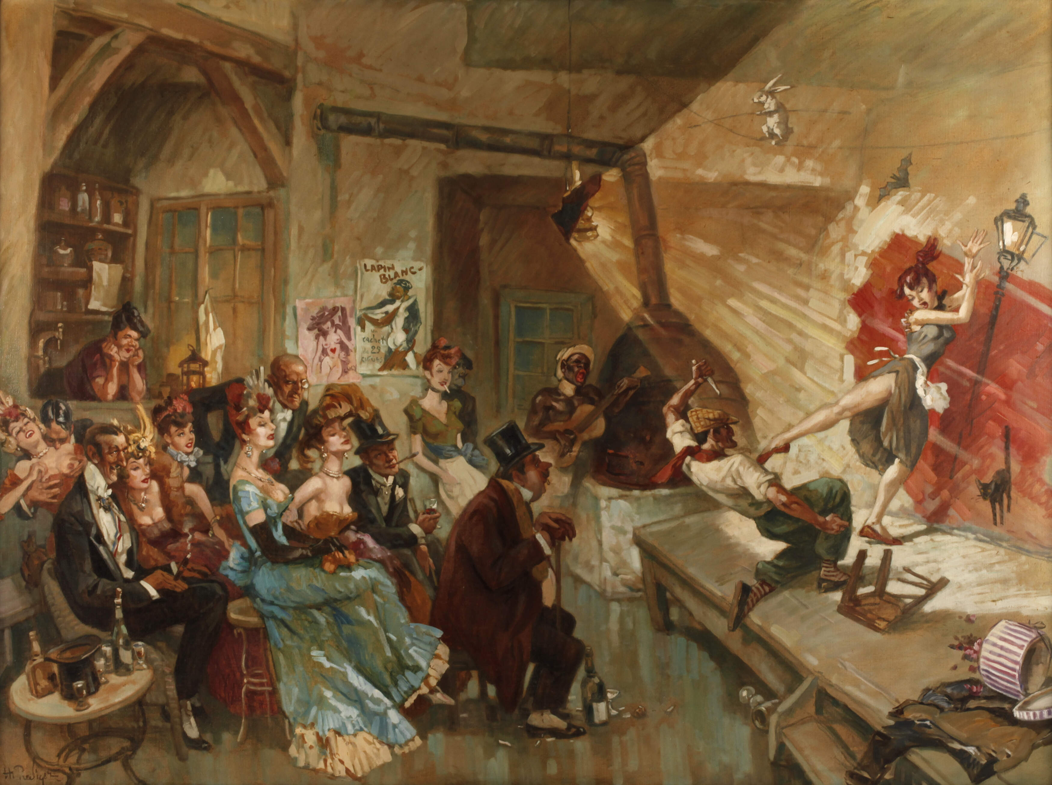 Hermann Prediger, Cabaret "Lapin Blanc Paris"