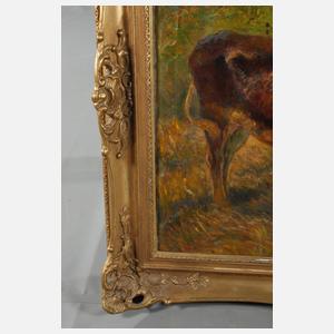 Gustav Prucha, Hirtin mit Kühen