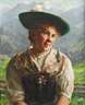 Emil Rau, Dirndl mit Hut