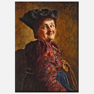 Georg Roessler, Frau in Tracht