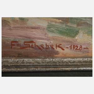 Ferdinand Schebek, "Landstraße bei Fürstenberg"