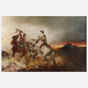 Heinrich Maria Staackmann, Kämpfende Araber