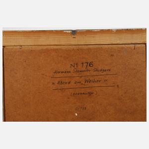 Hermann Stammler, "Abend am Weiher"