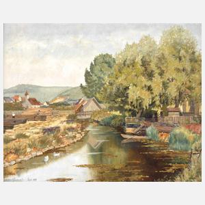 Hermann Stammler, "Abend am Weiher"