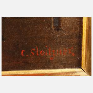 C. Stoitzner, Herrenrunde bei der Zeitungslektüre