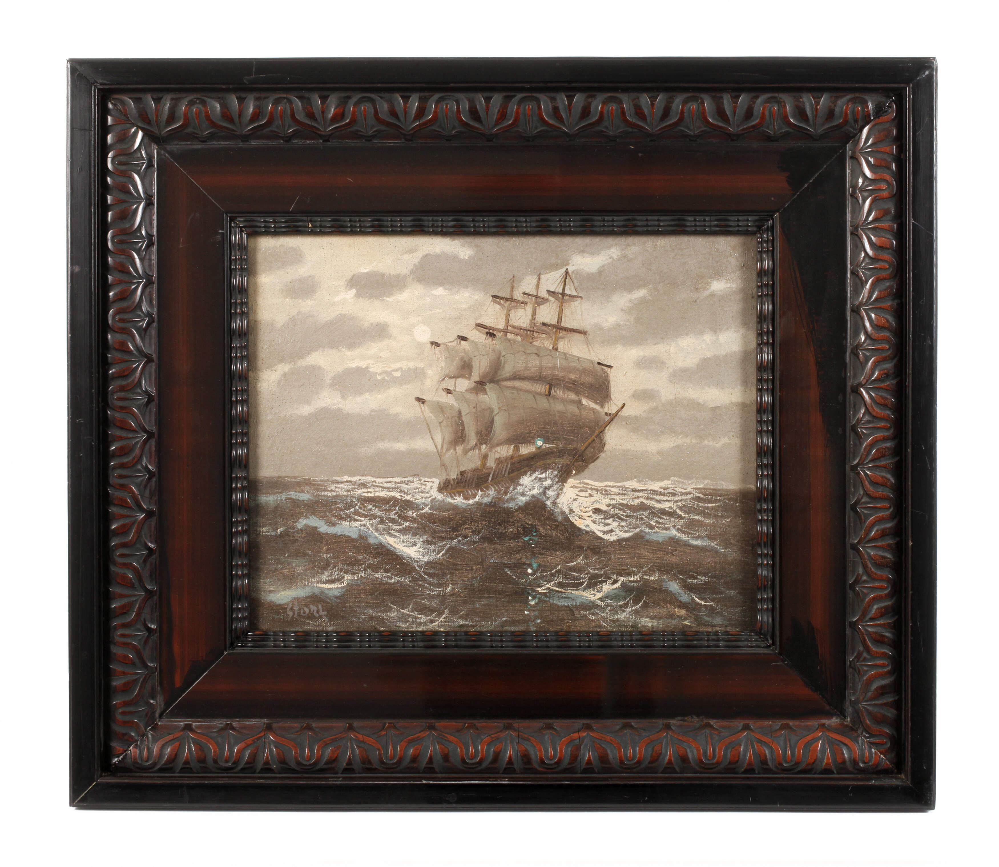 Stork, Dreimaster auf voller Fahrt