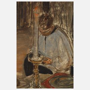 Max Thedy, Ölstudie zu "Adoratio Crucis"